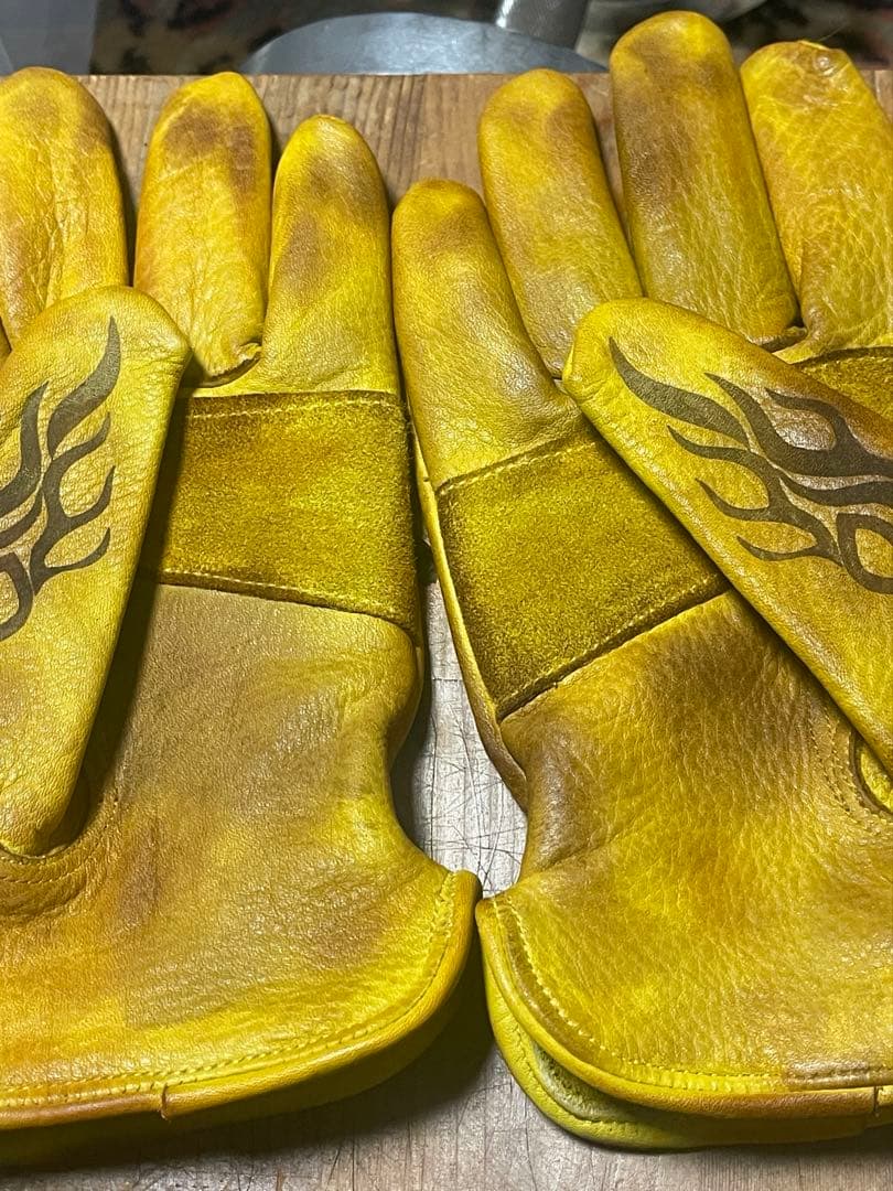 バイクグローブ　レザーグローブ　カスタムグローブ