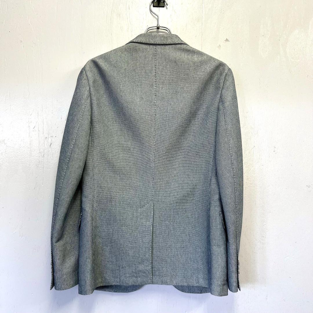 古着 23区HOMME 2釦 シングルジャケット メンズ グレー 46 S~M