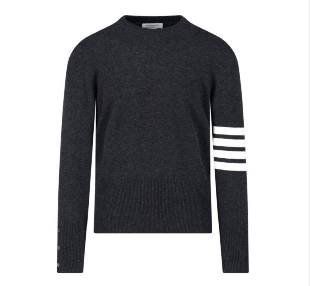 THOMBROWNE トムブラウン カシミヤニット ダークグレー