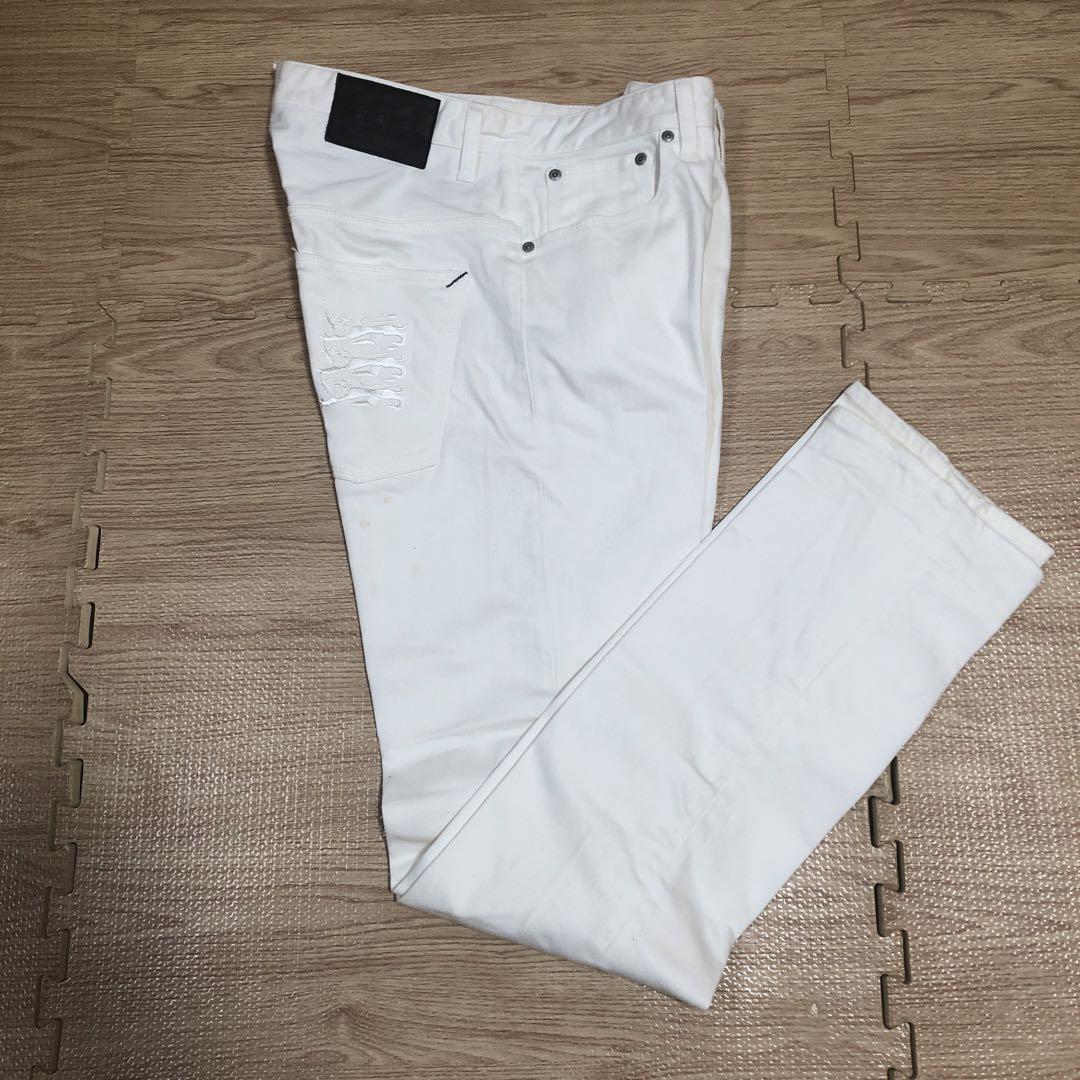【限定値下デッドストックレア未使用日本製KENT &CURWEN 白チノパン82