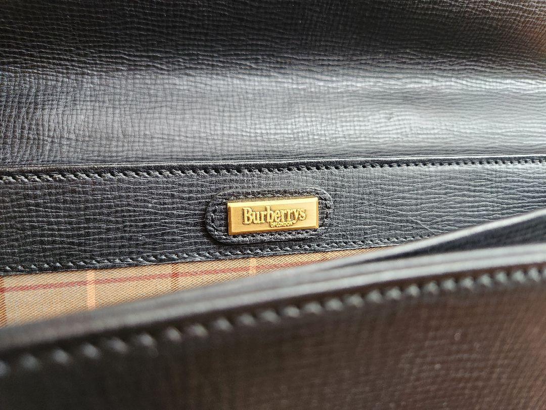 BURBERRY　 レザー ビジネスバッグ 黒