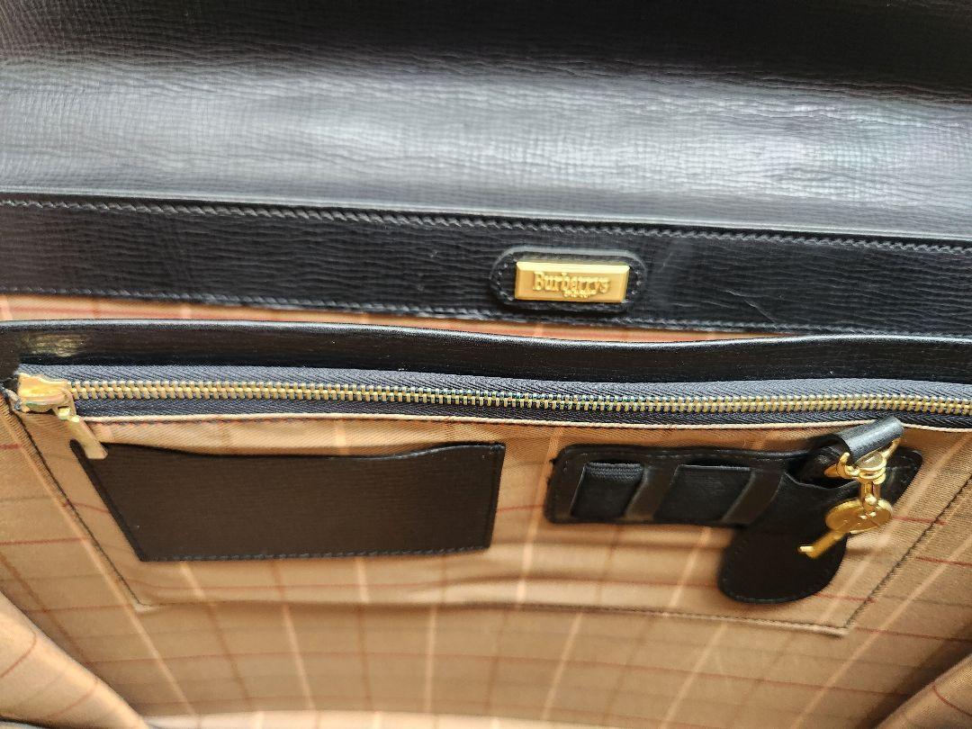 BURBERRY　 レザー ビジネスバッグ 黒