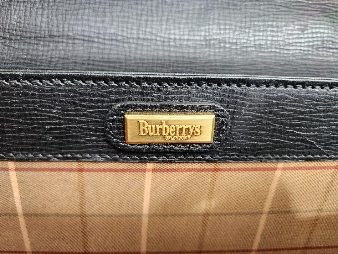 BURBERRY　 レザー ビジネスバッグ 黒