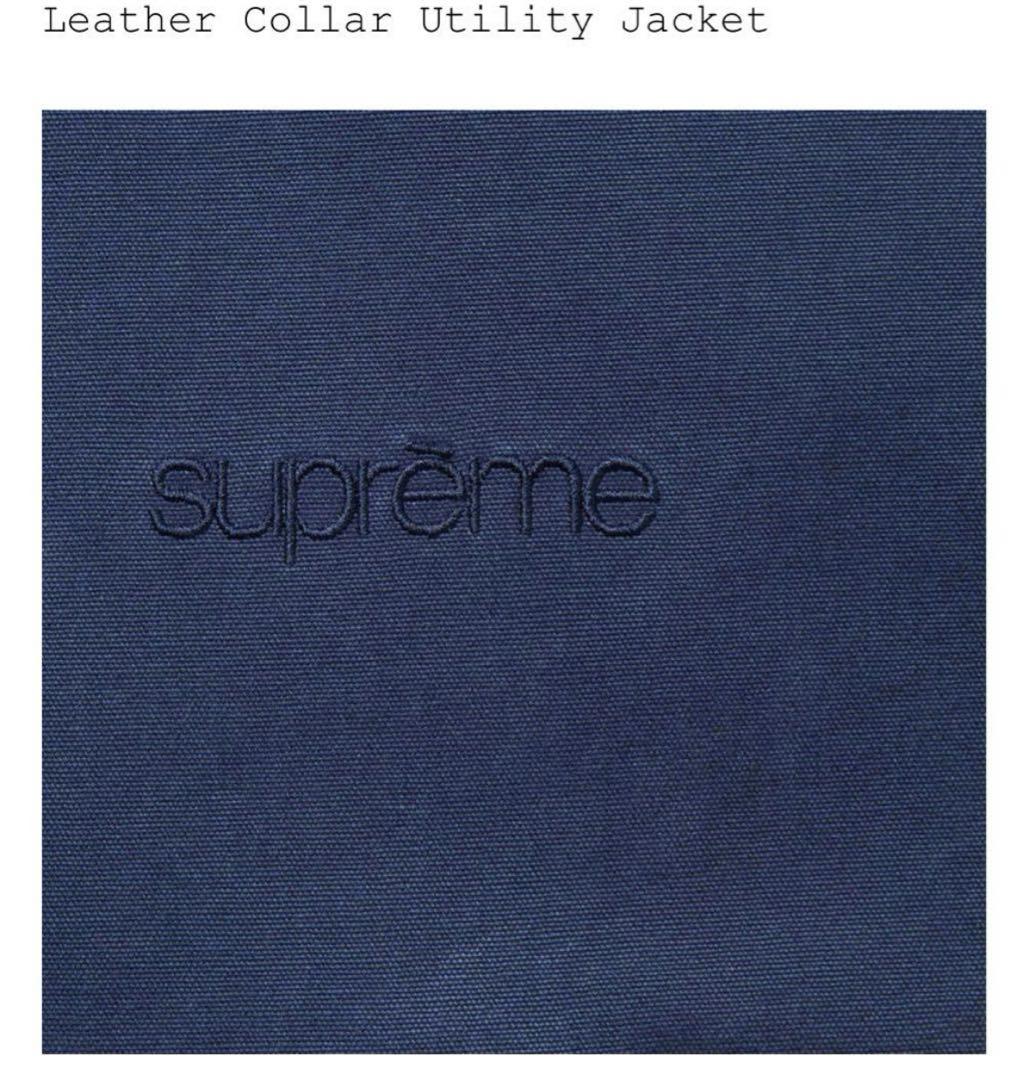 ジャケット・アウター Supreme Leather Collar Utility Jacket S