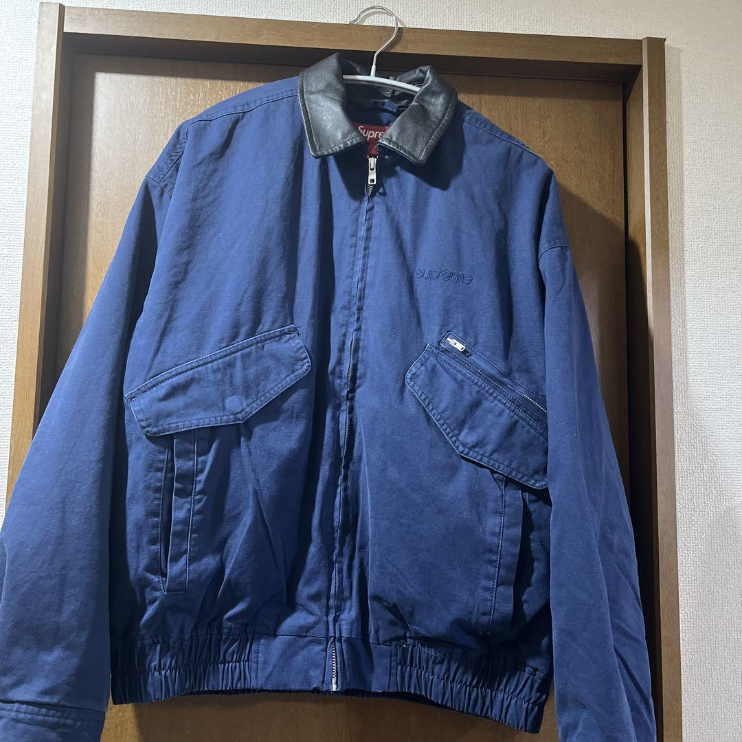 ジャケット・アウター Supreme Leather Collar Utility Jacket S