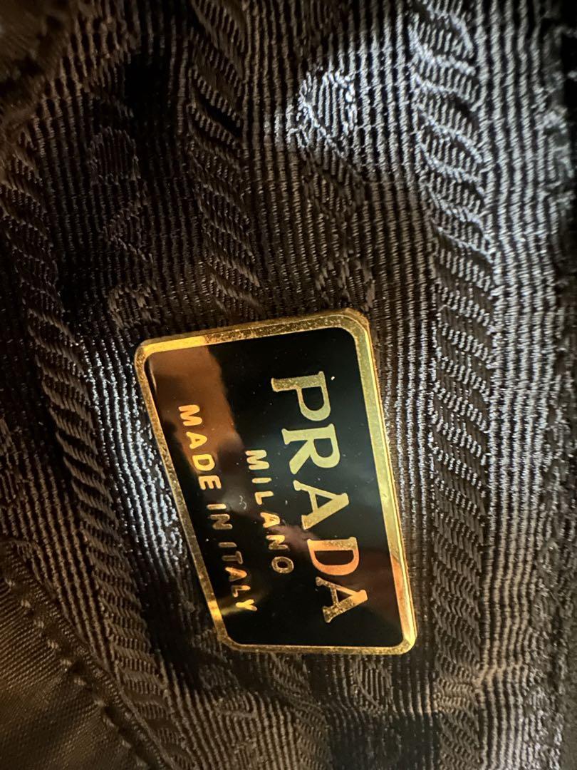 PRADA プラダ ゴールド チェーン ナイロン 美品 画像3