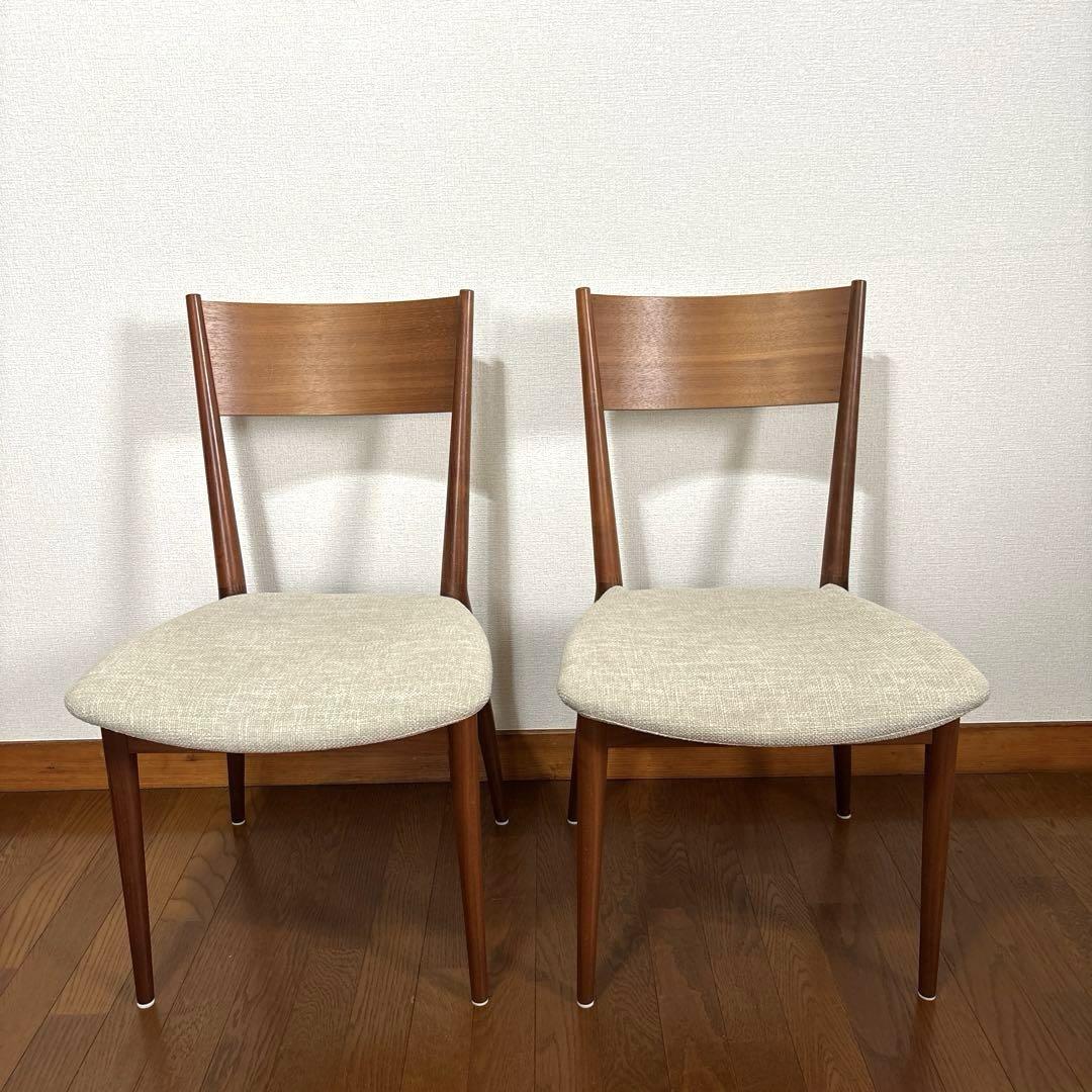 【良品】ACTUS 日進木工 KULAUM ダイニングチェア ２脚 ①