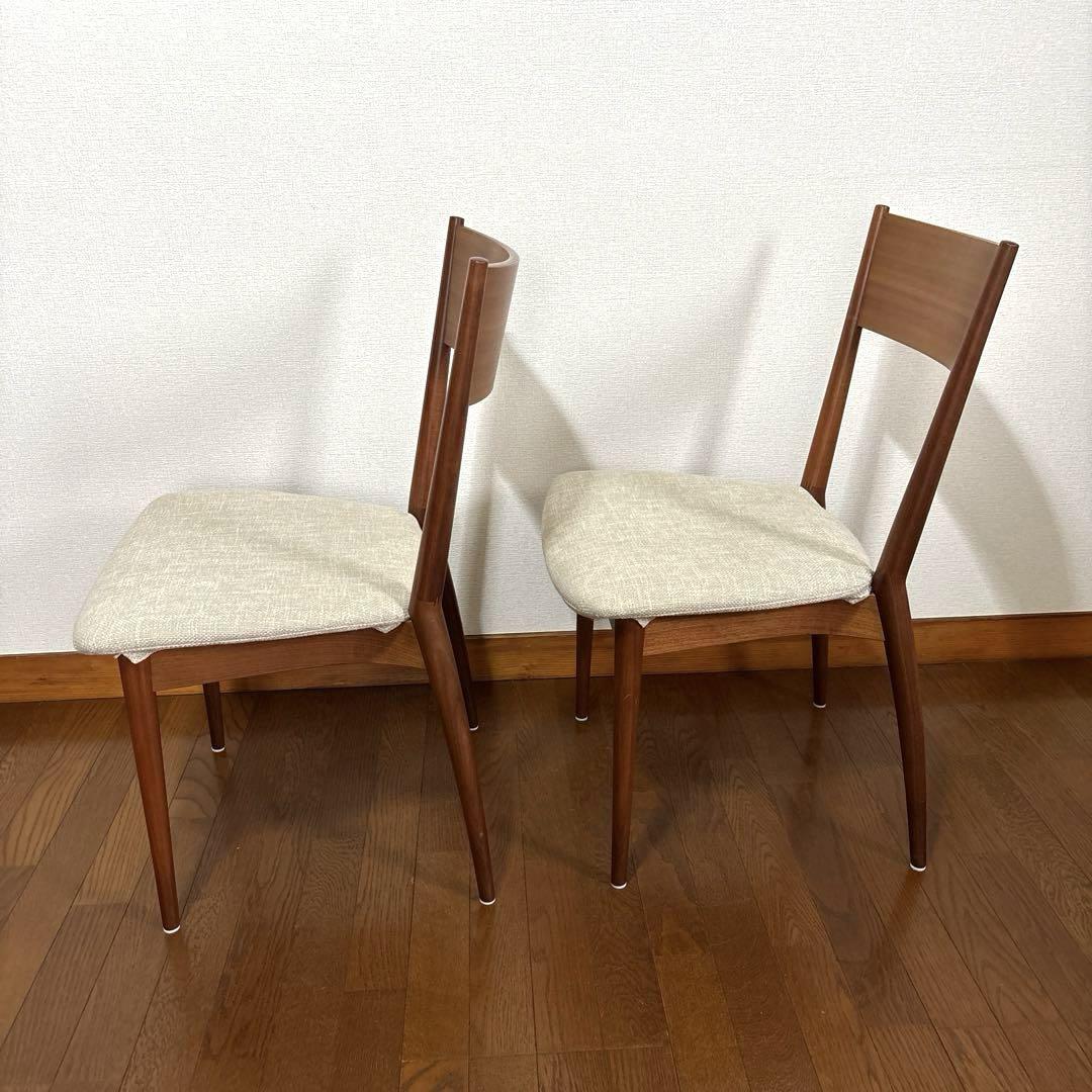【良品】ACTUS 日進木工 KULAUM ダイニングチェア ２脚 ①
