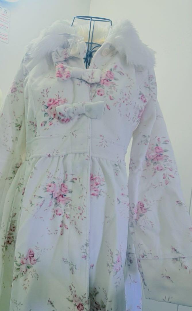 LIZLISA ファー花柄 ミドルコート 未使用品 リズリサ