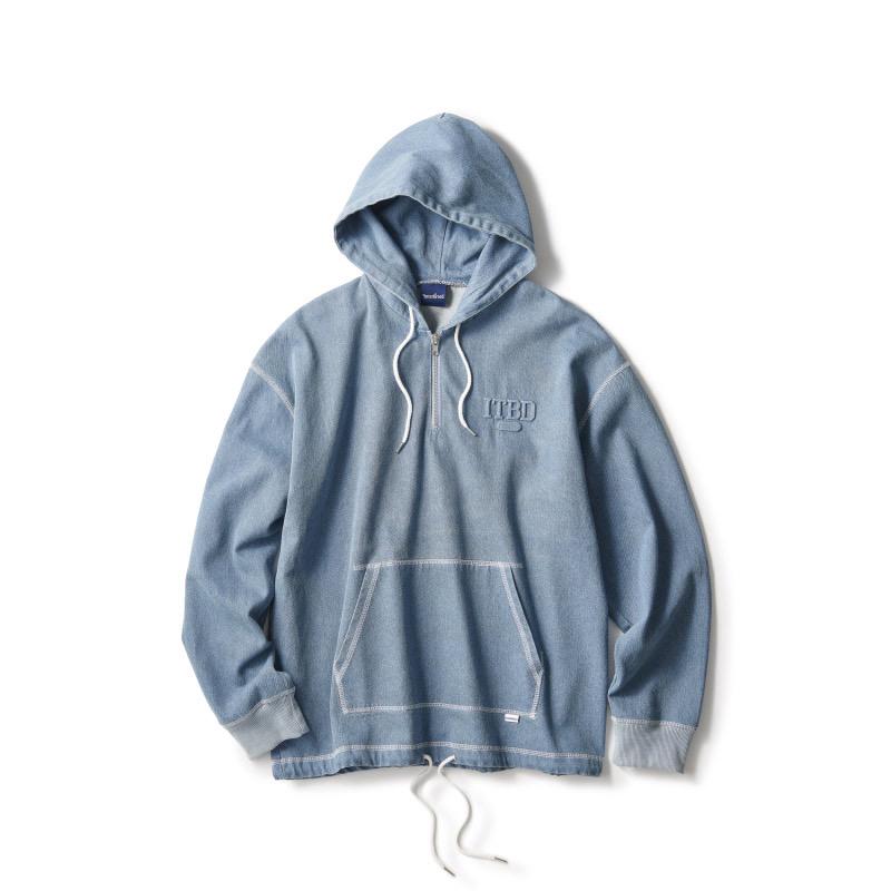 INTERBREED STITCHED DENIM HOODIE M