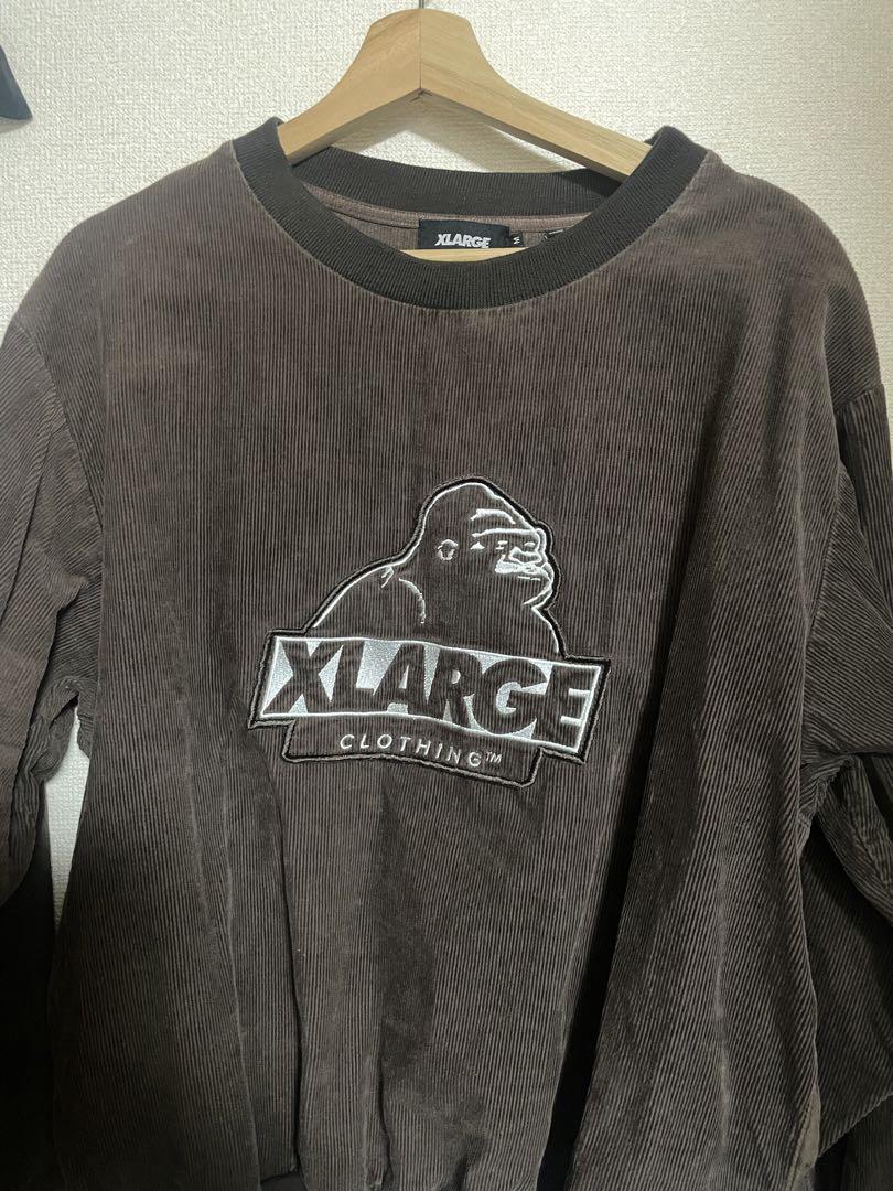 XLARGE コーデュロイ トレーナー ダークブラウン