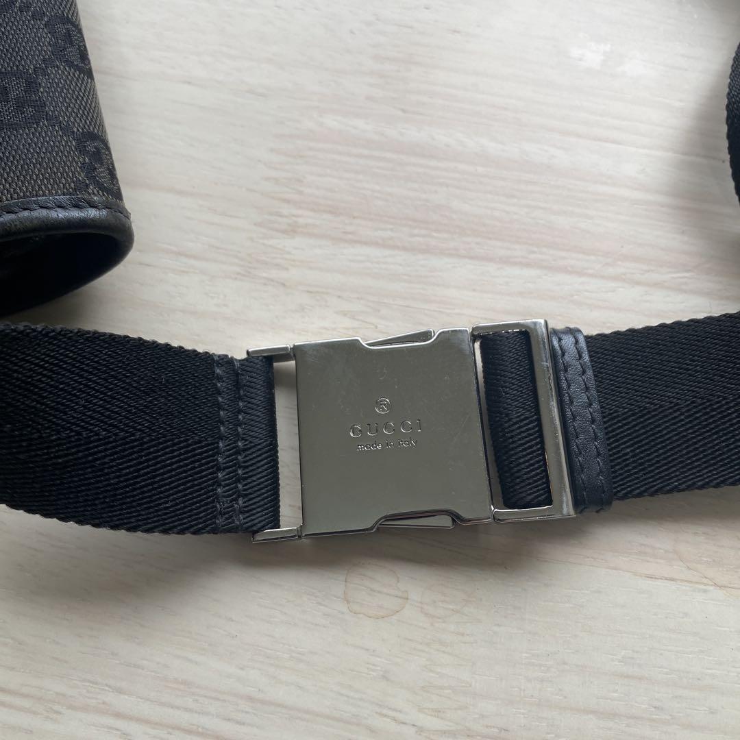 GUCCI ボディバッグ ブラック キャンバス