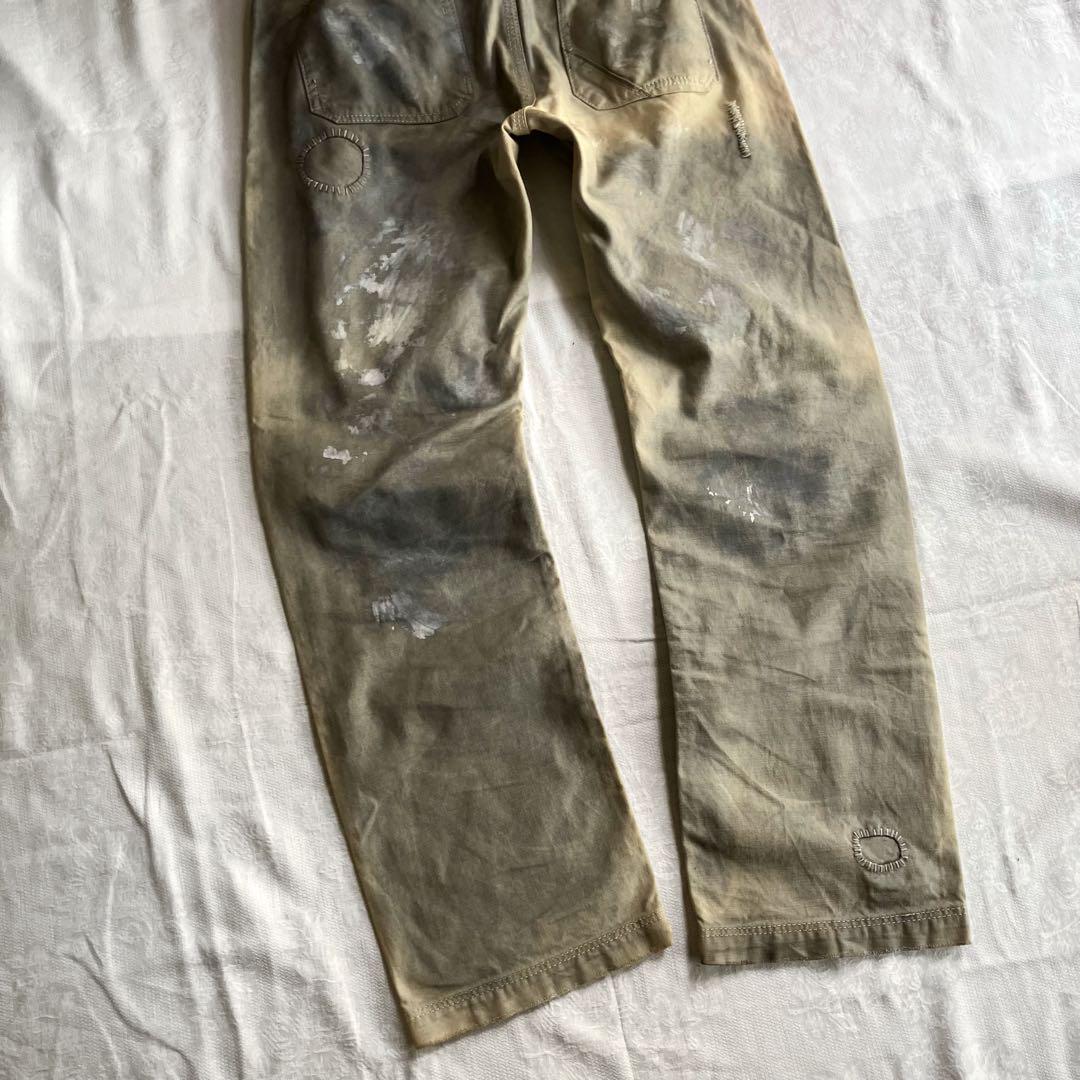 90s 鬼フェード　Ralph Lauren コットン　ミリタリー チノパンツ