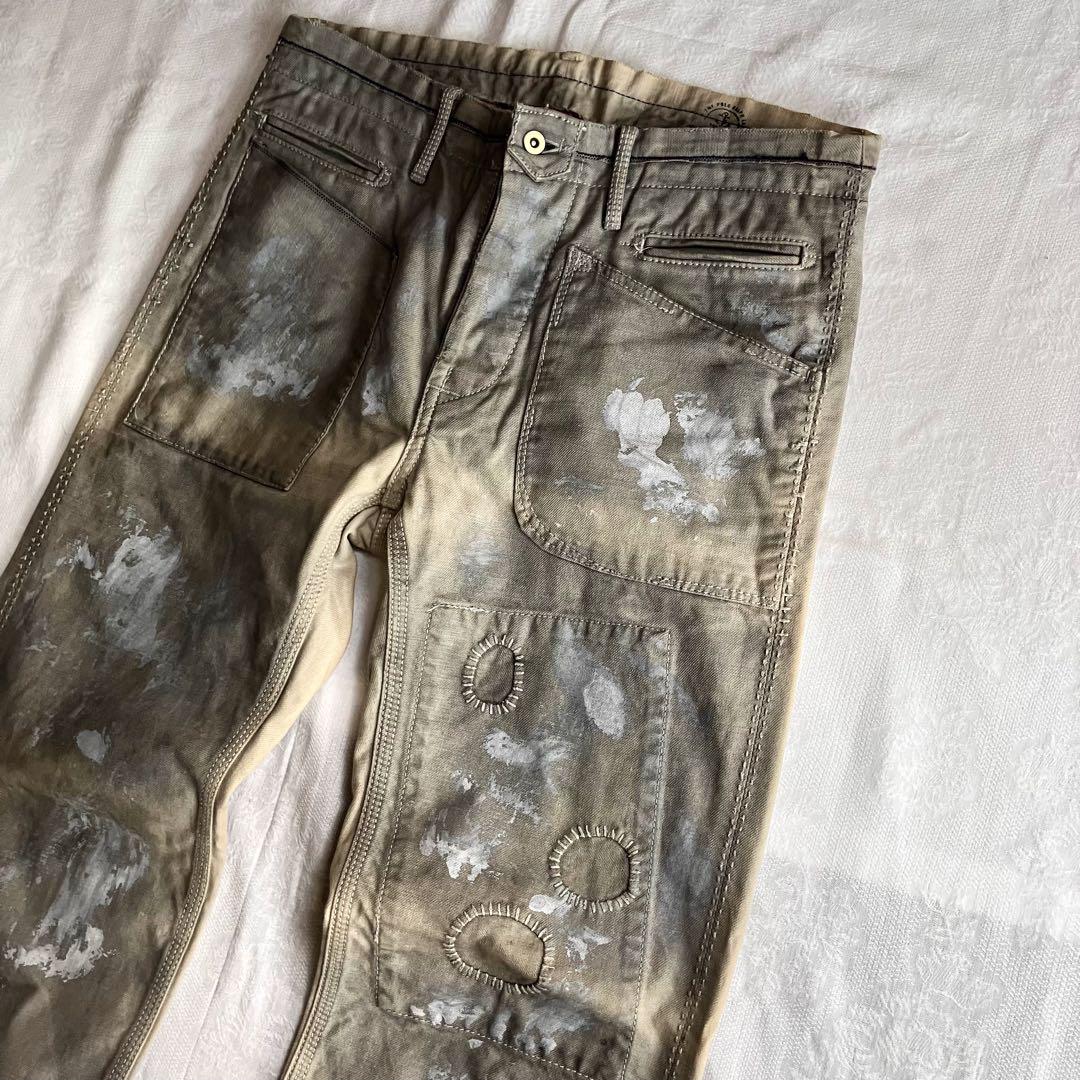 90s 鬼フェード　Ralph Lauren コットン　ミリタリー チノパンツ