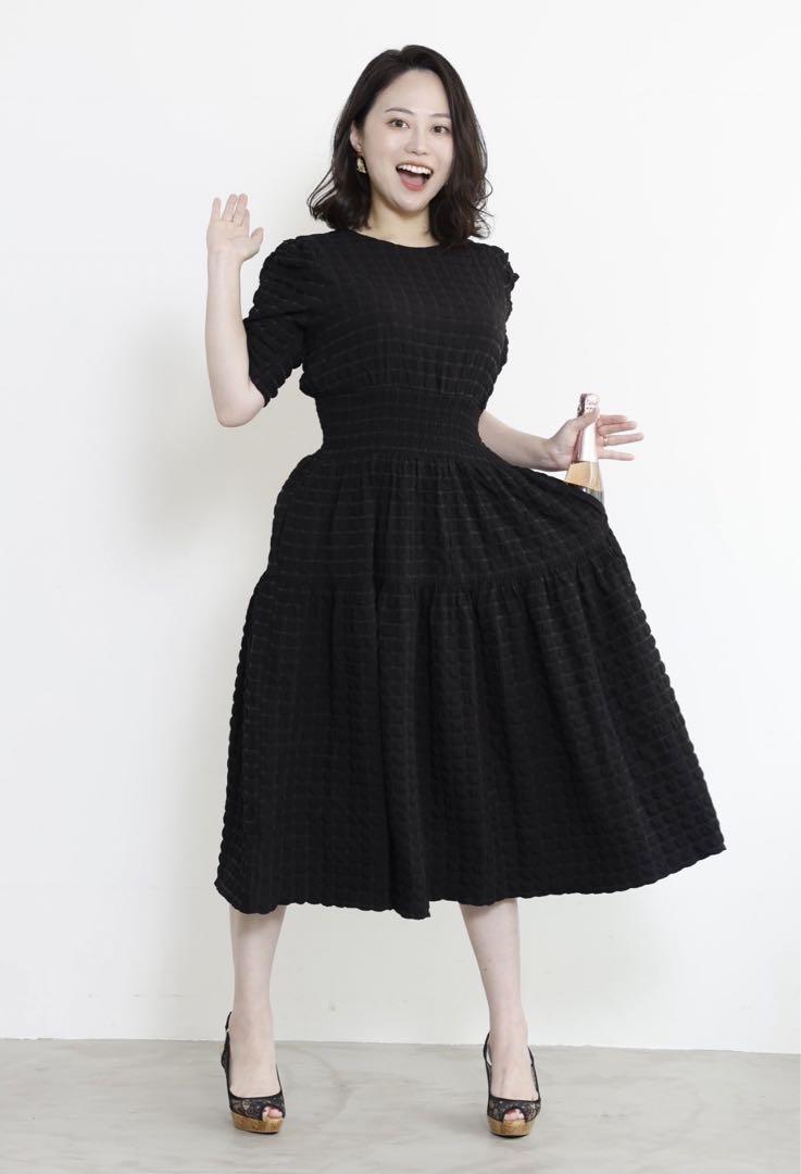 国産品 Cinematiq ヘレナワンピース 旧型 ブラック 元鈴木さん ワンピース