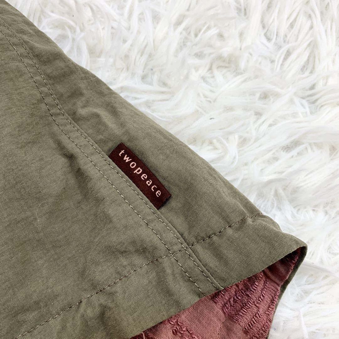 twopeace ツーピース*4.6万円*リバーシブルモッズコート*