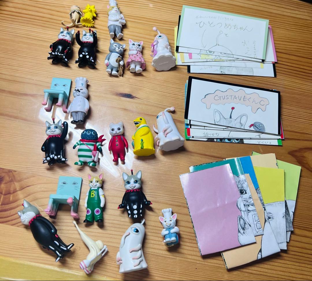 ヒグチユウコ フィギュアマスコット 1〜3コンプリート 各7種の21個セット目立った傷や汚れなし