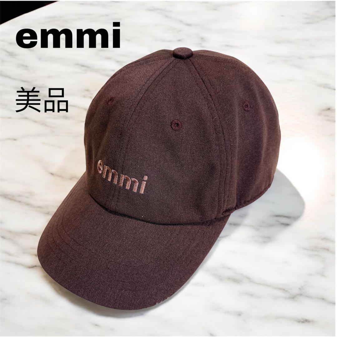 emmi エミ キャップ 茶色 ワンサイズ 男女兼用