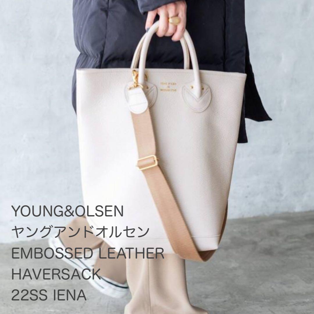 YOUNG&OLSEN　ハンド＆ショルダーバッグ　ナチュラル・ホワイト