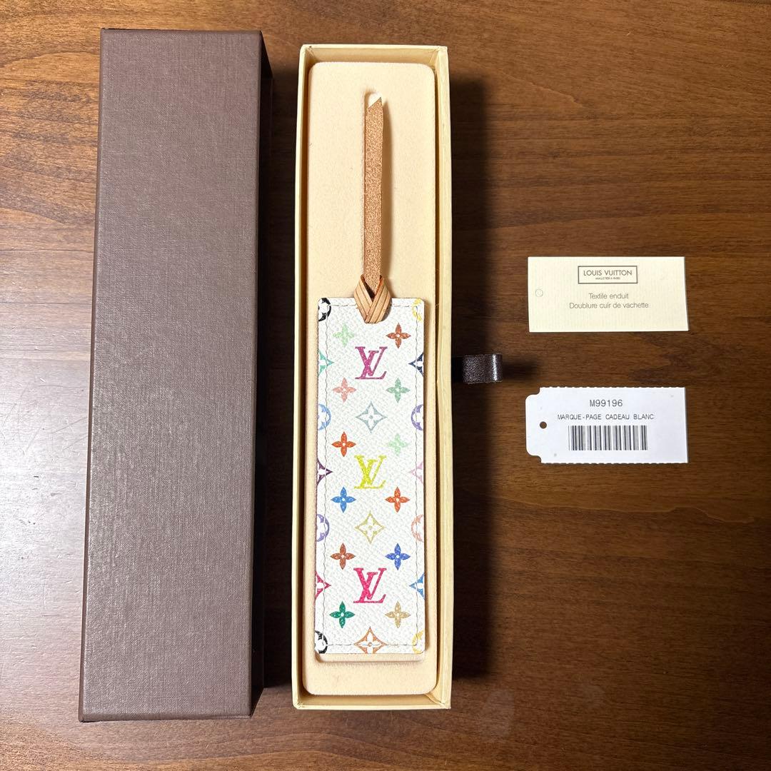 LOUIS VUITTON しおり モノグラム マルチ 白