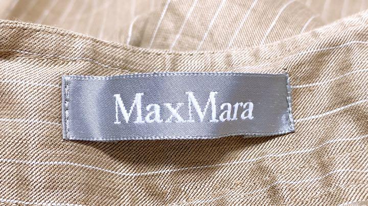 Max Mara シルク混リネンパンツ Lサイズ相当 難あり品