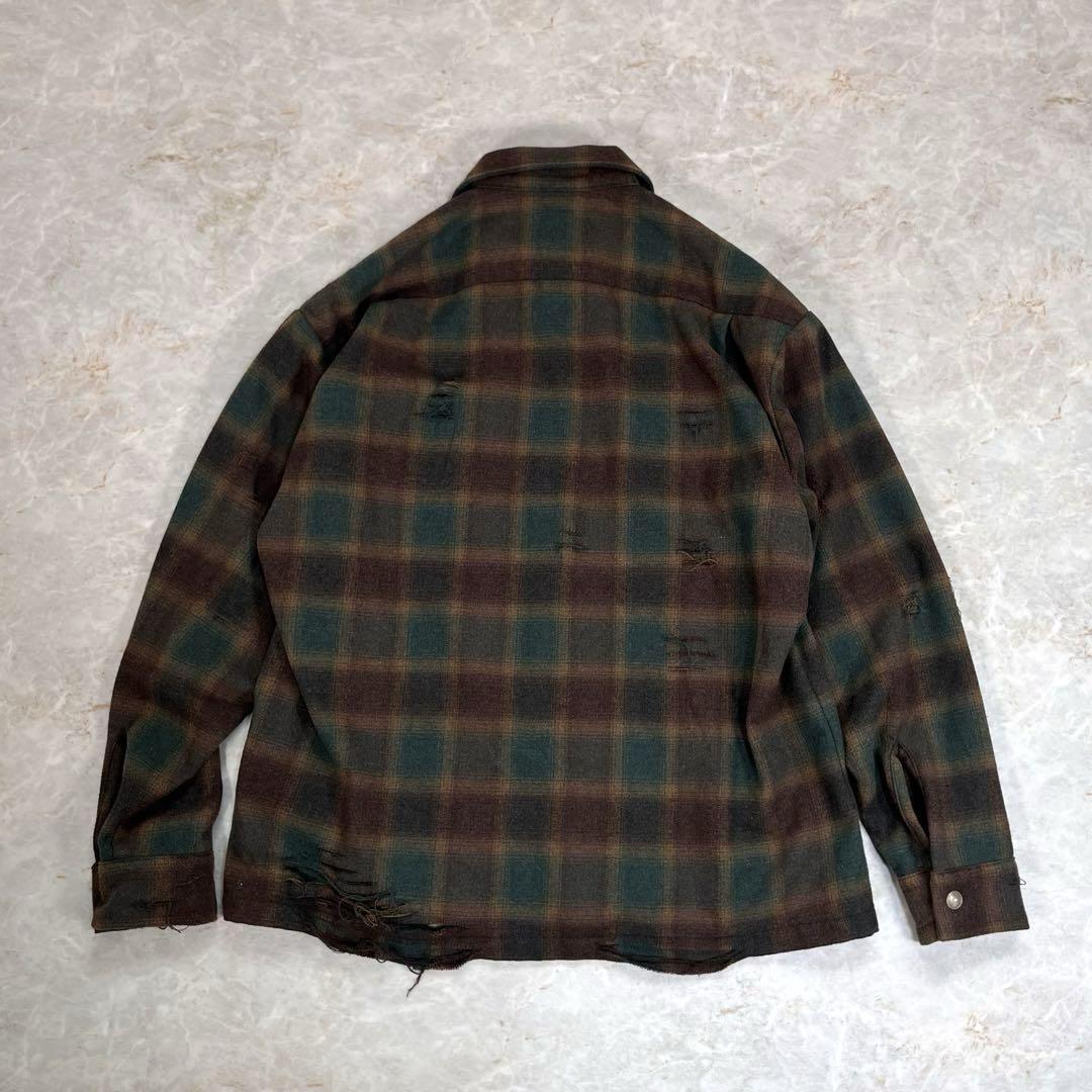 美品・コラボ】マクレガー×久遠×hxcyyd オンブレ チェック柄