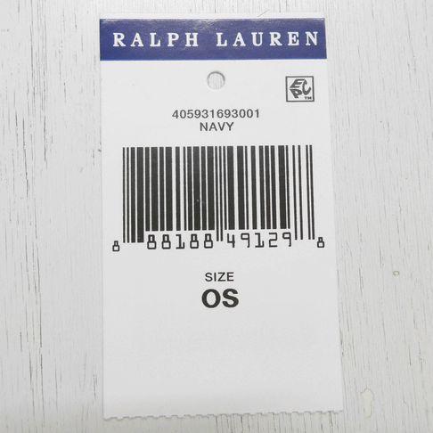 ポロ ラルフローレン ポロベア レザー ビルフォールド ウォレット 折財布 紺