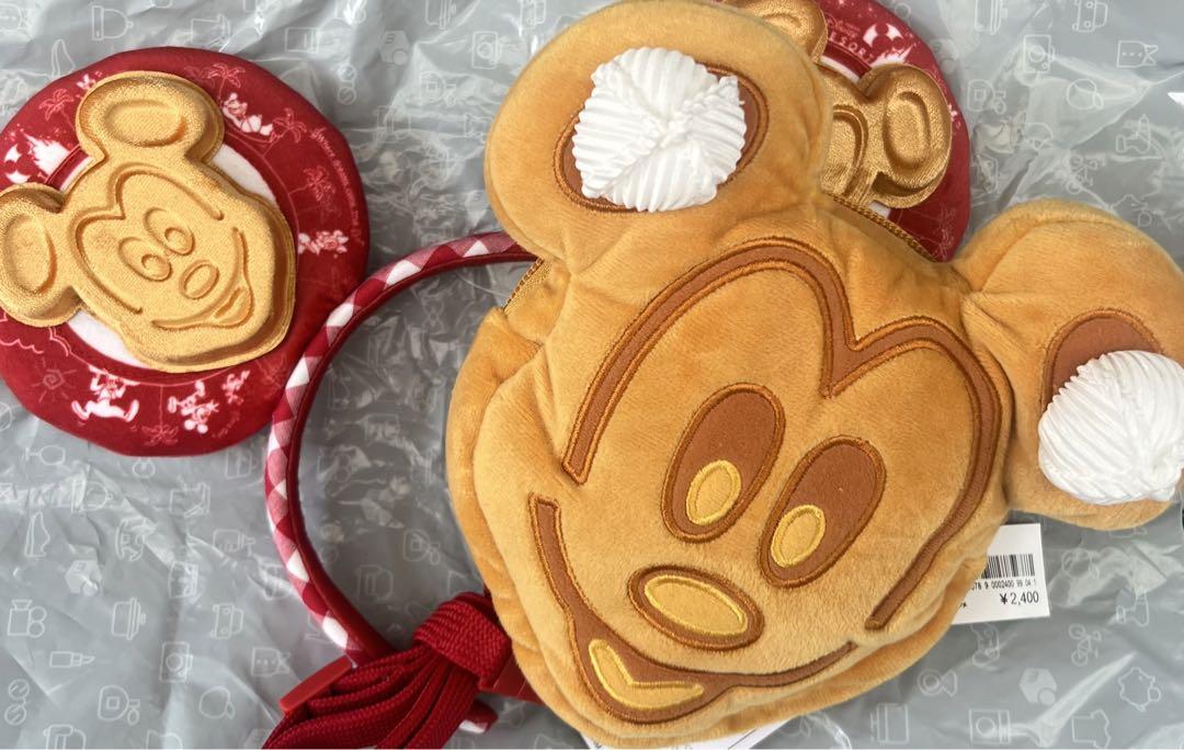 ディズニー ミッキー ワッフル ショルダー カチューシャ 2025