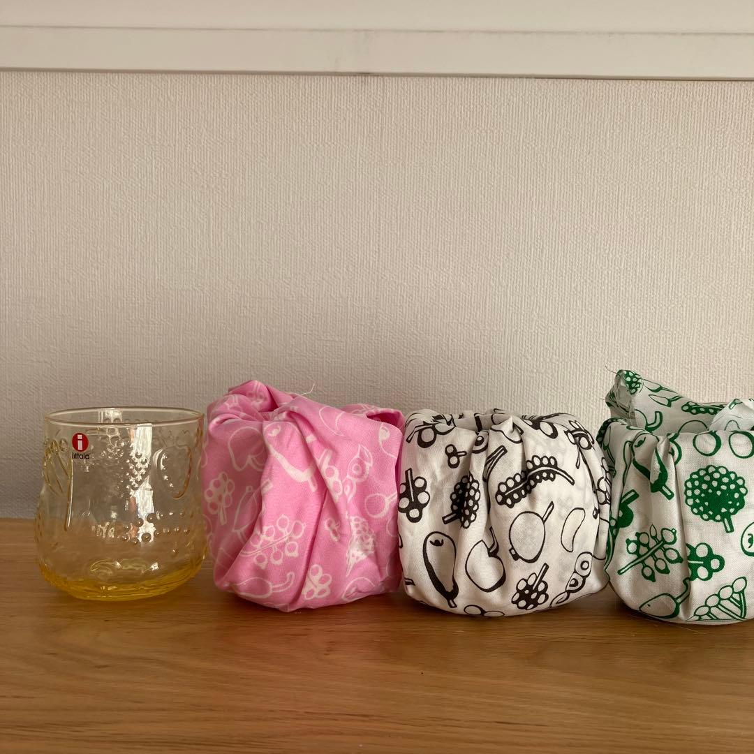 イッタラ フルッタ グリーン ペールピンク レモン クリア4個まとめてiittala