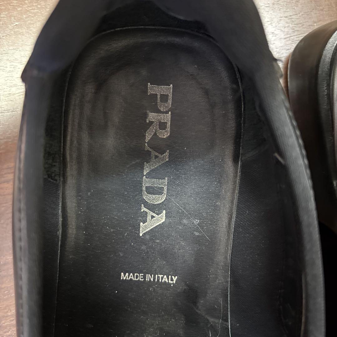 PRADA スウエアトゥローファー　7 1/2
