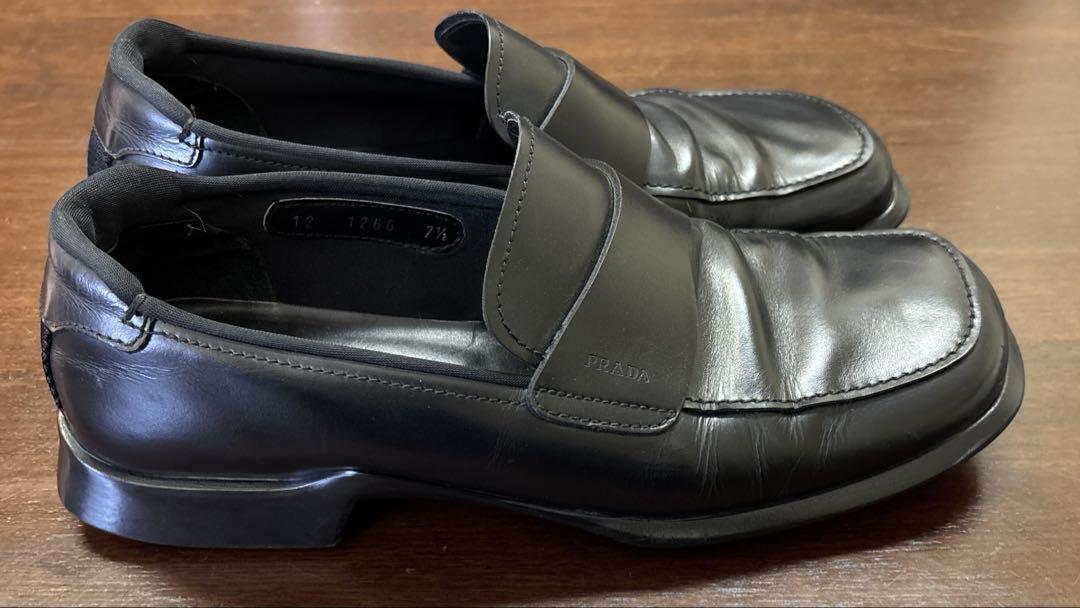 PRADA スウエアトゥローファー　7 1/2