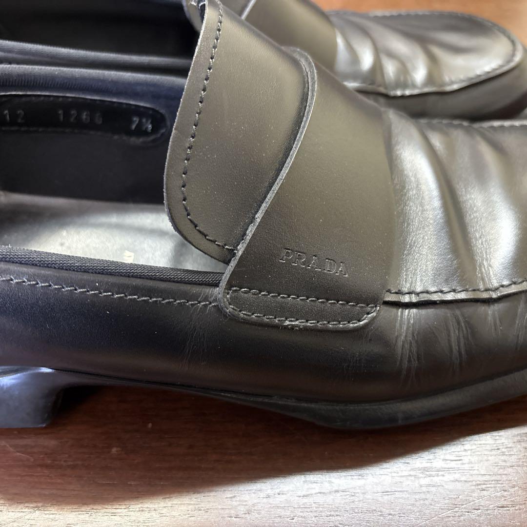 PRADA スウエアトゥローファー　7 1/2