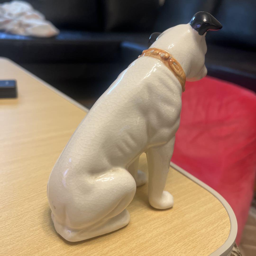 ▲Victor/ビクター ニッパー犬 陶器製 4個セット 日本ビクター △Victor/ビクター ニッパー犬 陶器製 4個セット 日本ビクター