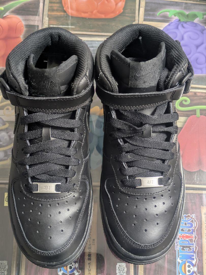 Buy Air Force 1 Mid GS 'Black' - 314195 004 | GOAT