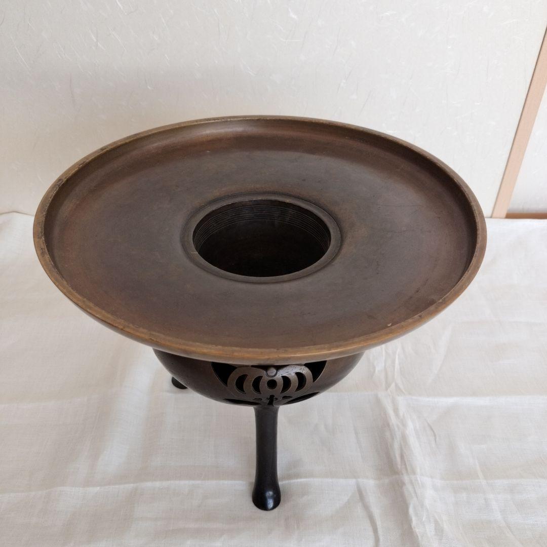 ❥ボビーです❥池坊銅製花器　薄端