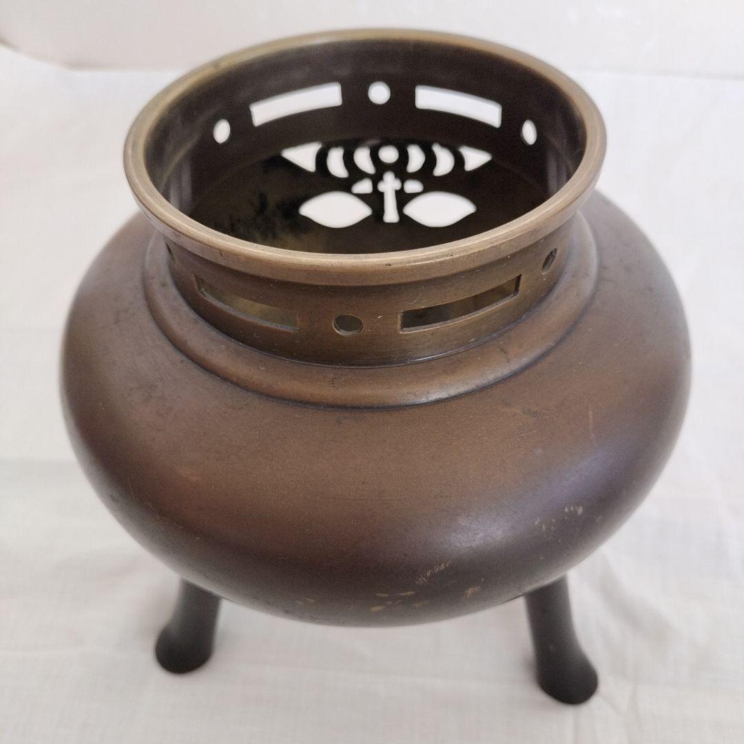 ❥ボビーです❥池坊銅製花器　薄端