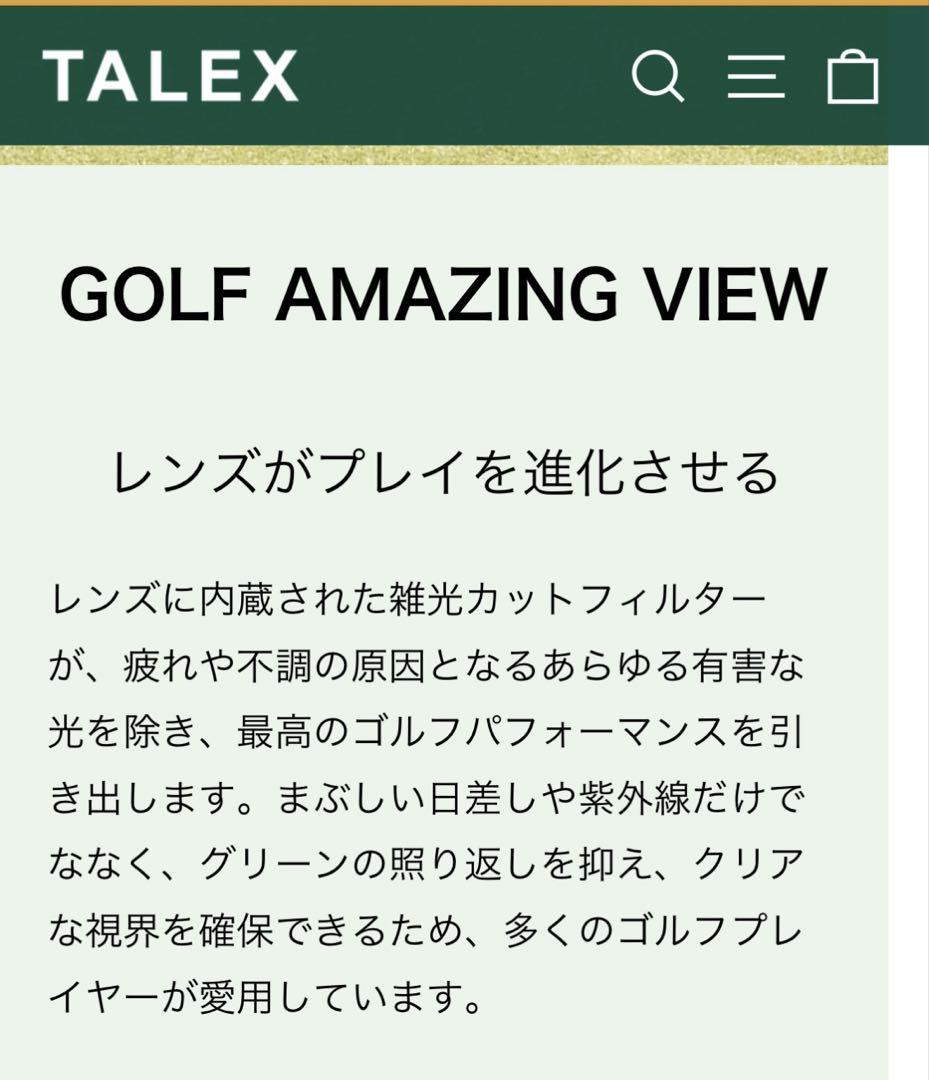 TALEX❣️GOLFサングラス 数量限定品 グレー 未使用品