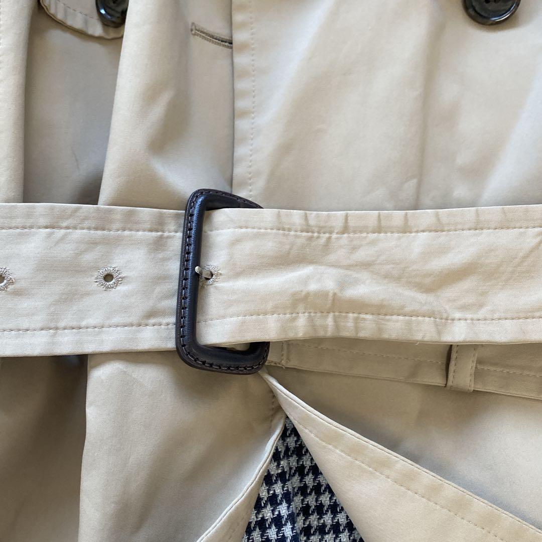 美品ライナー付き【23区】2WAY ベージュ トレンチコート ベルト付き ダブル
