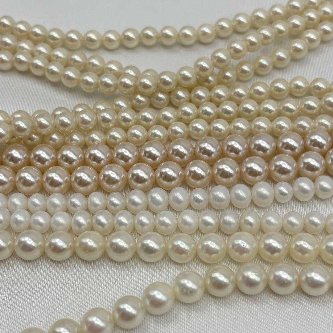 大きな取引 セット パール 真珠 アコヤ k18 全て メルカリ - 金具 silver アクセサリー