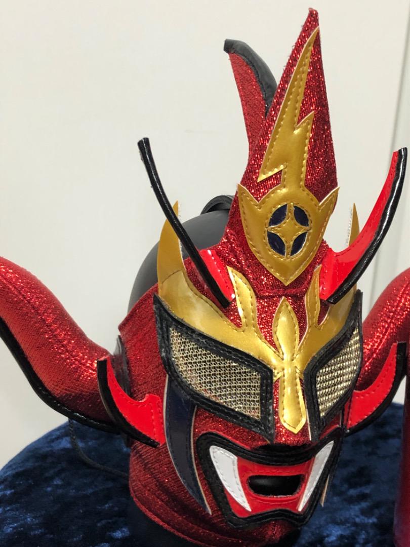 オンラインショップ】 獣神サンダーライガー ミニマスク 赤ラメYN製