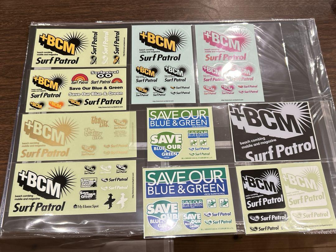 波情報 サーフィン BCM サーフパトロール ステッカー 非売品　まとめ売り