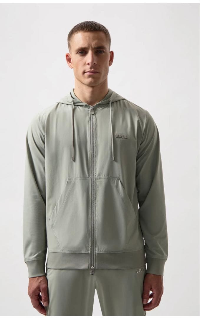 【✨️限定品✨️】Q-SERIES パーカー GREY M ジッパー BALR.