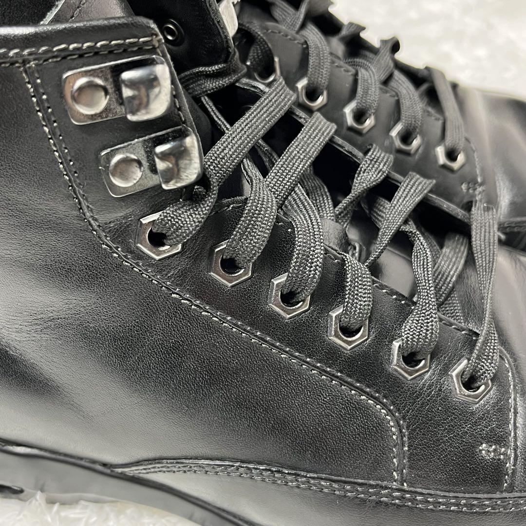 コールハーン×NIKEAIR コラボ　ブラックレザー ハイカットブーツ 26cm