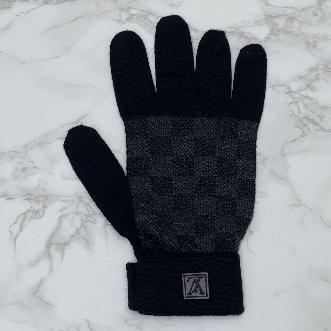 ルイヴィトン ゴン・プティ ダミエ 手袋 ブラック