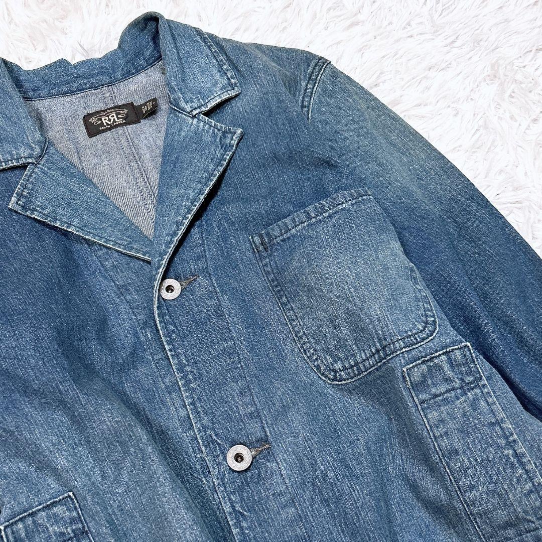 超希少モデル【美品】RRL　デニムショップコート　ロングコート　スプリングコート