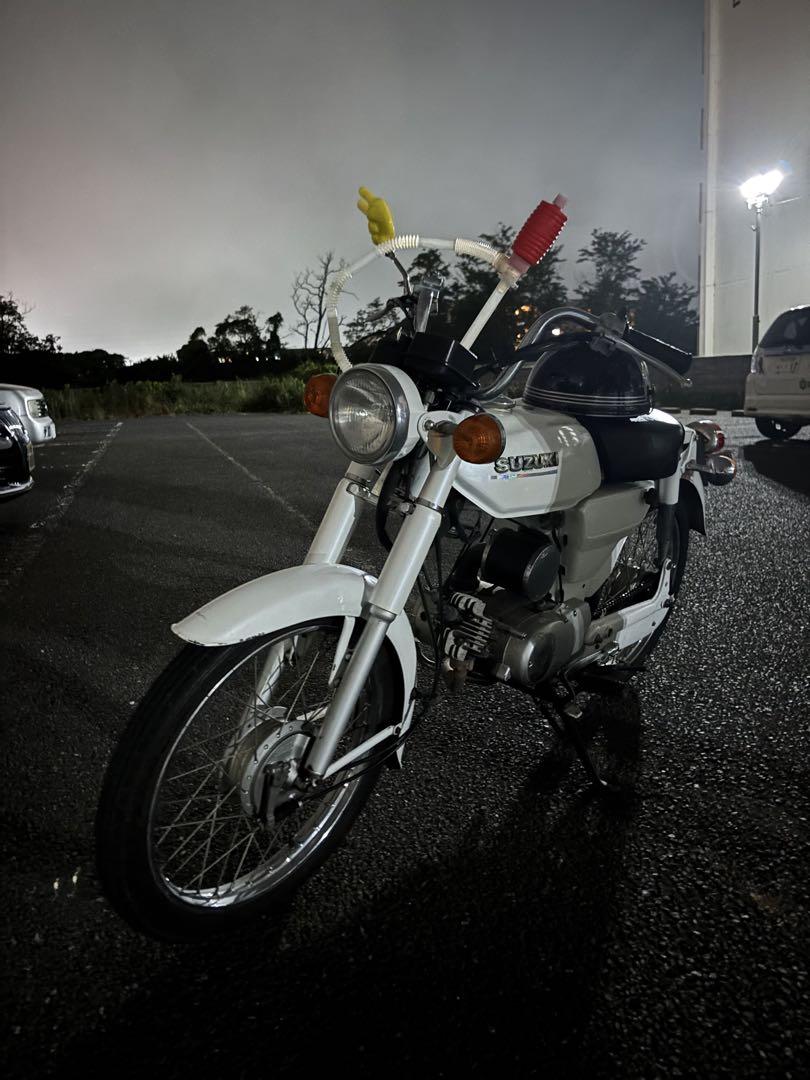 SUZUKI クラシックホワイトバイクk50