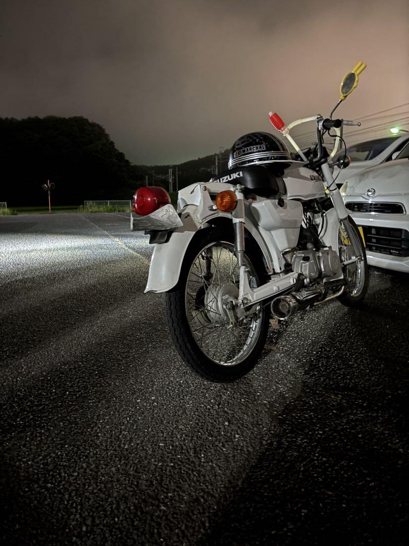 SUZUKI クラシックホワイトバイクk50