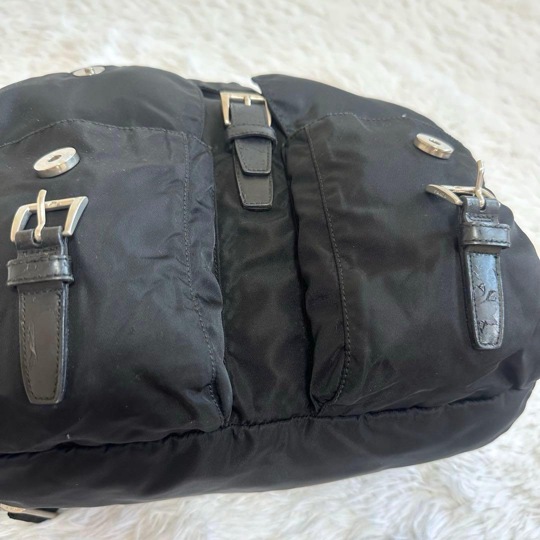 良品✨プラダ リュック 三角プレート ナイロン 黒 ブラック 良品✨プラダ リュック 三角プレート ナイロン 黒 ブラック