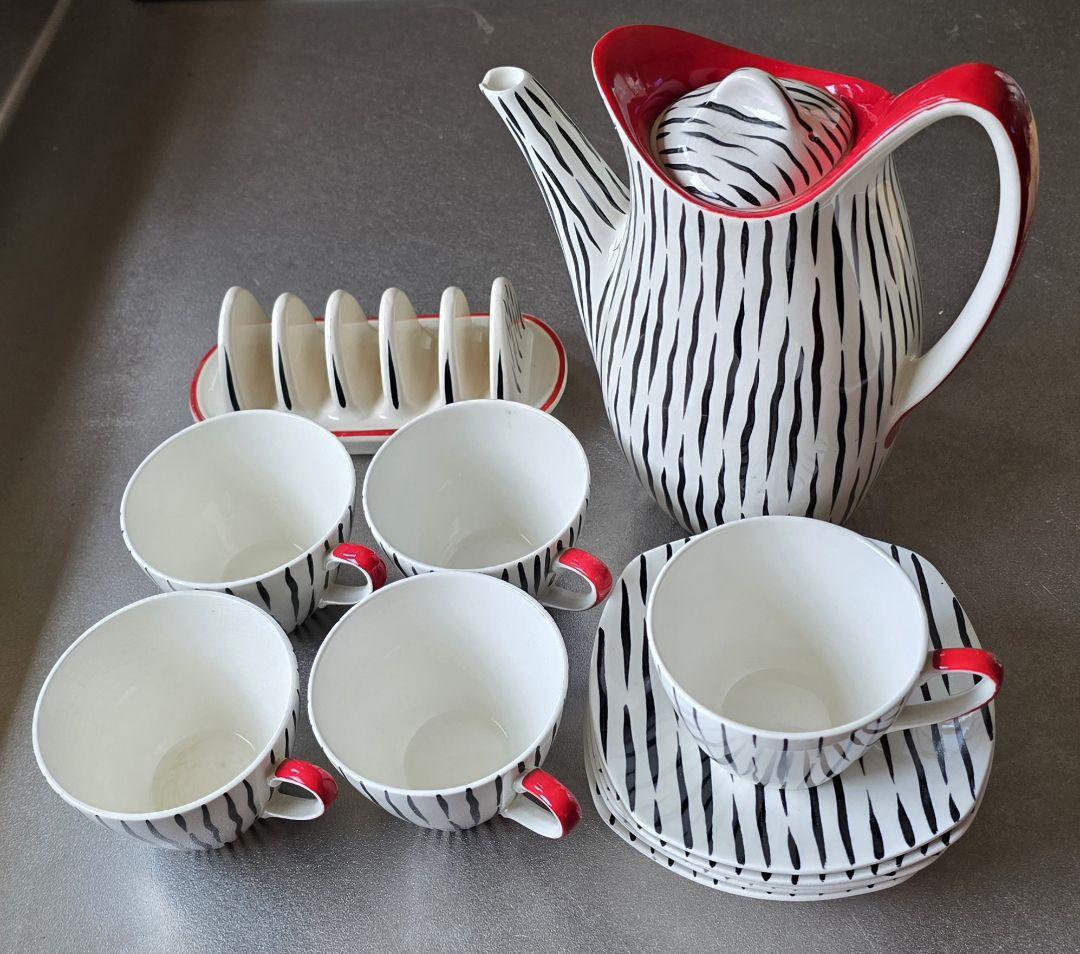 ヴィンテージ　ミッドウィンター　ザンベジ　コーヒーセット　イギリス　1956コーヒー・ティーカップ