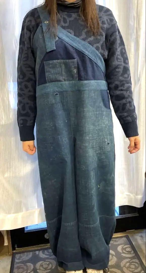 襤褸 大きなサロペットパンツ